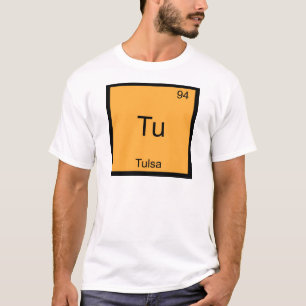T-shirts Tu - Símbolo de Elemento de Química da Cidade de