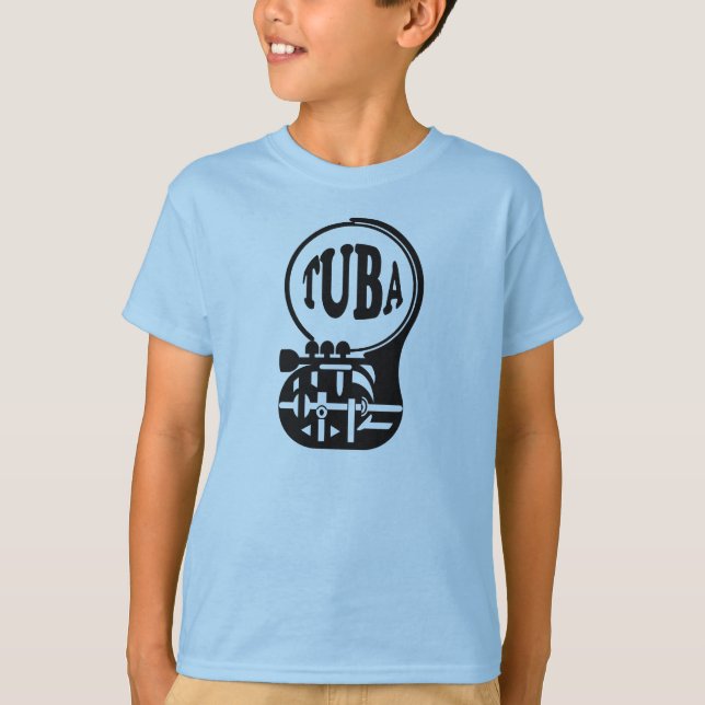 T-shirts TUBA, Tuba Player (Frente)
