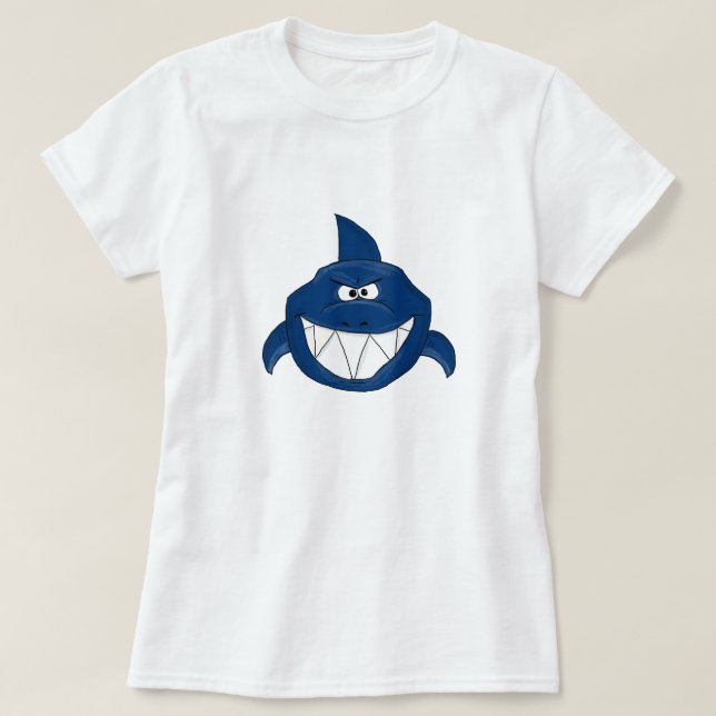 T-shirts Tubarão azul (Frente do Design)