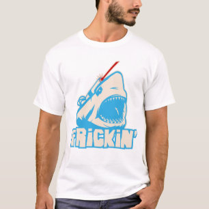 T-shirts Tubarão de Frickin com um raio laser de Frickin