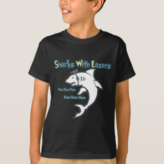 T-shirts Tubarões com lasers