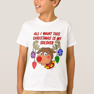 T-shirts Tudo o que quero no Natal é o meu Soldado