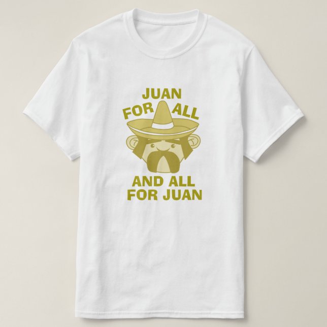 T-shirts Tudo para Juan (Frente do Design)