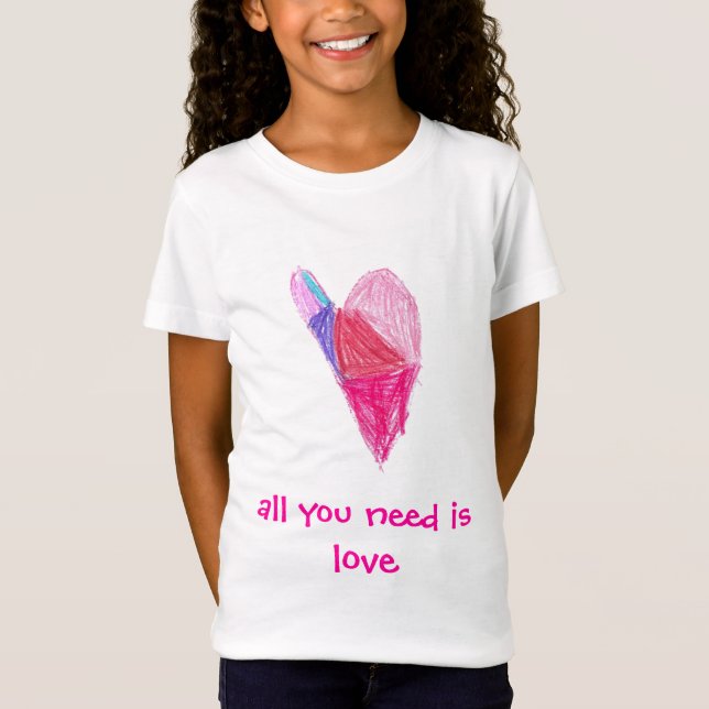T-shirts Tudo que você precisa é amor (Frente)