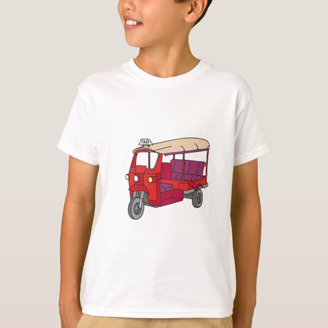 T-shirts Tuktuk vermelho (Frente)