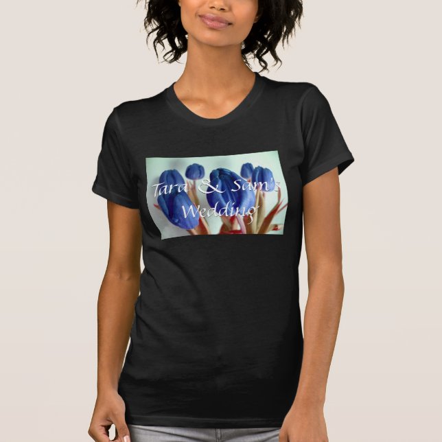 T-shirts Tulipas Azuis (Frente)