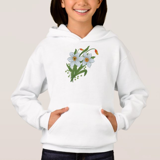 T-shirts Tulipas e Flores de Narcisos (Frente)