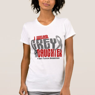 T-shirts Tumor cerebral eu visto o cinza para minha filha