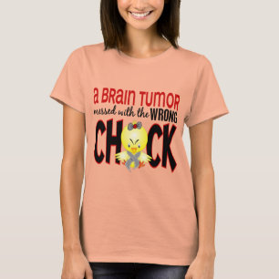 T-shirts Tumor cerebral sujado com o pintinho errado