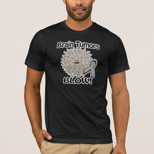 T-shirts Tumores cerebrais sopram Design (Frente)