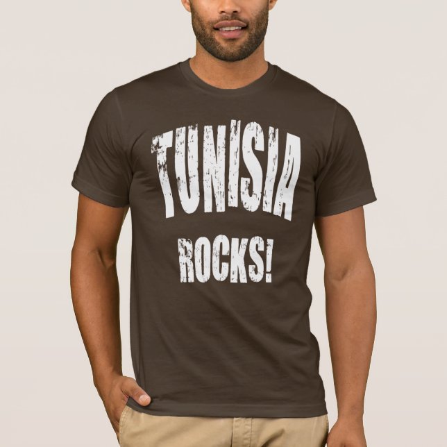 T-shirts Tunísia Rocks! (Frente)