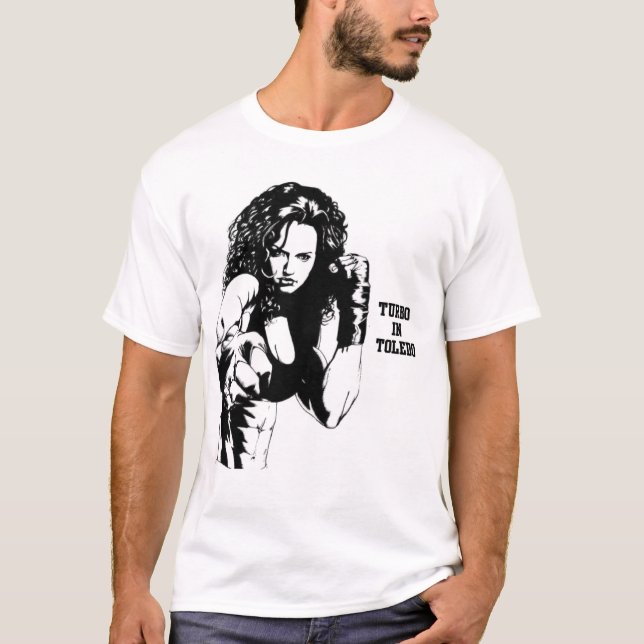 T-shirts Turbo em Toledo - perfurador da menina (Frente)