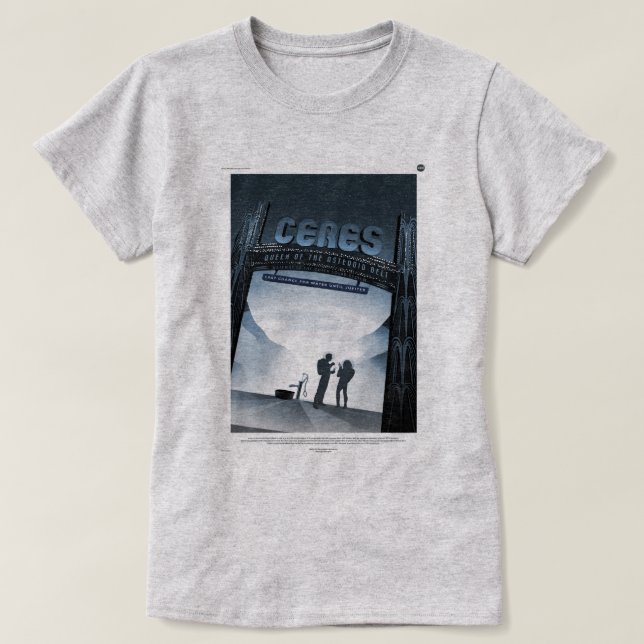 T-shirts Turnê Espacial Fantasia de Ceres (Frente do Design)