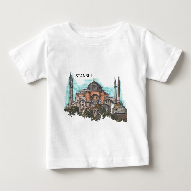 T-shirts Turquia Istambul Hagia Sophia (por St.K) (Frente)