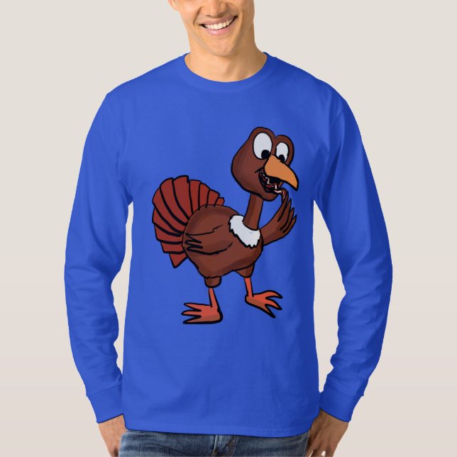 T-shirts Turquia que come a camisola do bacon (Frente)