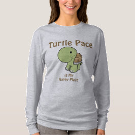 T-shirts Turtle Pace é meu lugar feliz