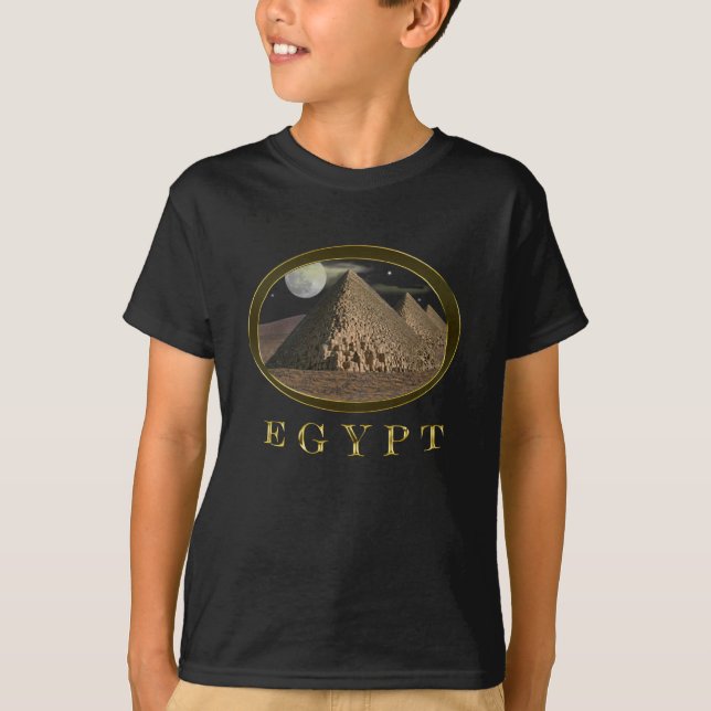 T-shirts Tutancâmon e Egito (Frente)