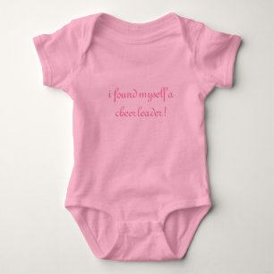 T-shirts Tutu cor-de-rosa Onsie do cheerleader