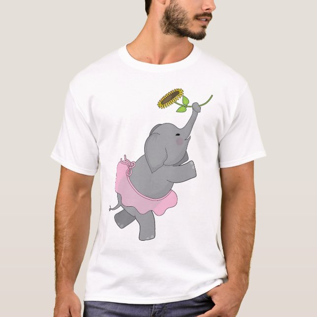 T-shirts Tutu do elefante (Frente)