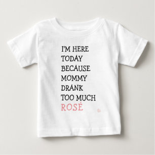 T-shirts Tutu engraçado do bebê - as mamães beberam