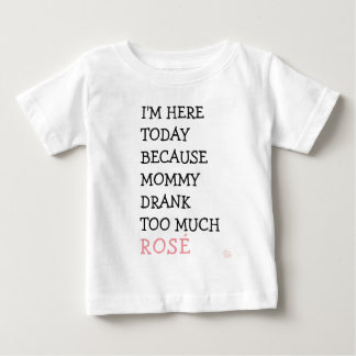 T-shirts Tutu engraçado do bebê - as mamães beberam