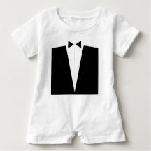 Tux Romper Formal