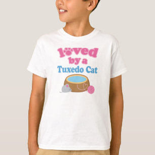 T-shirts Tuxedo Cat Breed Amado Por Um Presente