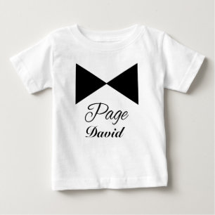 T-shirts Tuxedo Tie Personalizável Page Boy Tshirt