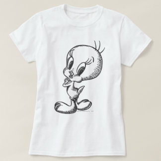 T-shirts TWEETY™ Adorável Preto/Branco