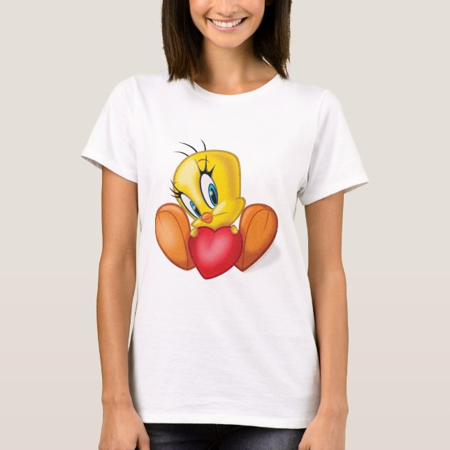 T-shirts TWEETY™ segurando coração (Frente)