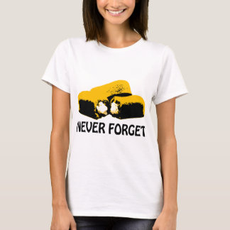 T-shirts Twinkies nunca esquece o design alto contraste
