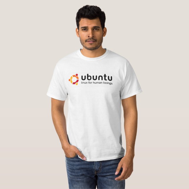 T-shirts ubuntu linux for human beings (Frente Completa)