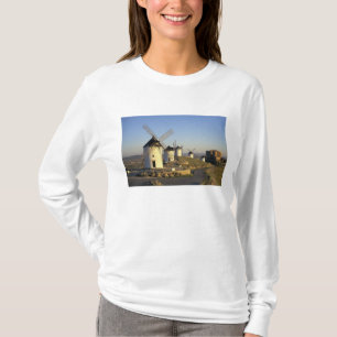 T-shirts UE, Espanha, La Mancha, Consuegra. Moinhos de vent