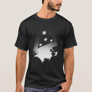 T-shirts UFO preto do delta