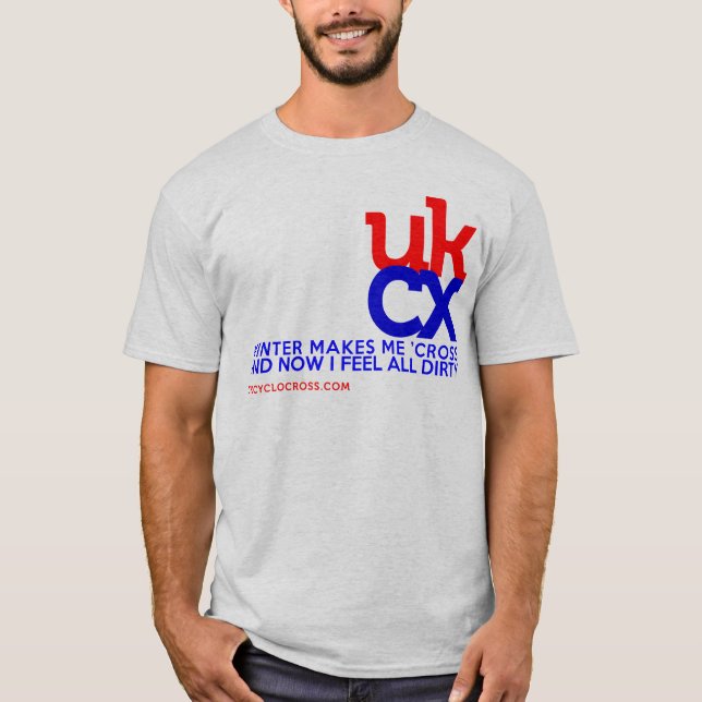 T-shirts UKCyclocross - eu sinto sujo (Frente)