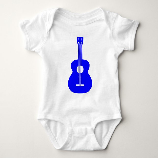 T-shirts Ukulele - Azul (Frente)