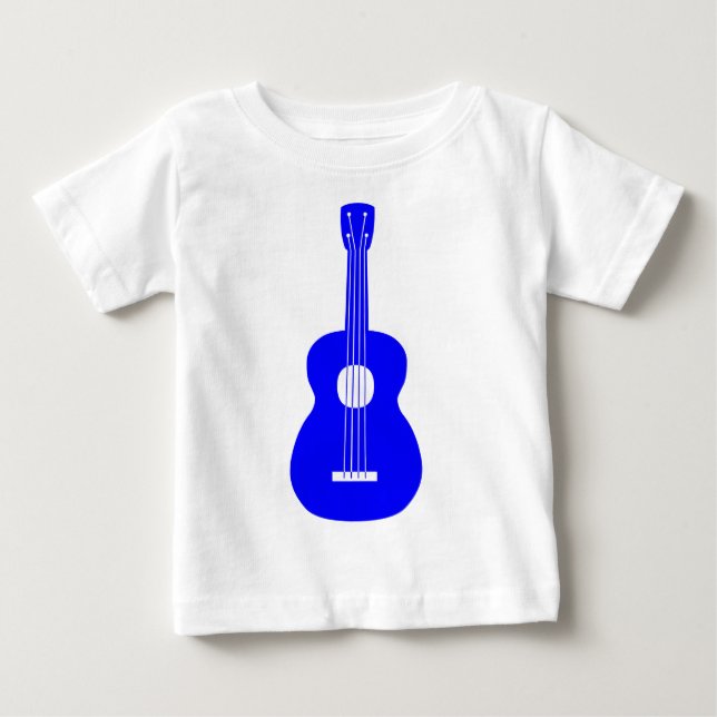 T-shirts Ukulele - Azul (Frente)