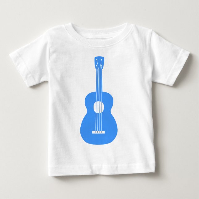 T-shirts Ukulele - Azul bebê (Frente)
