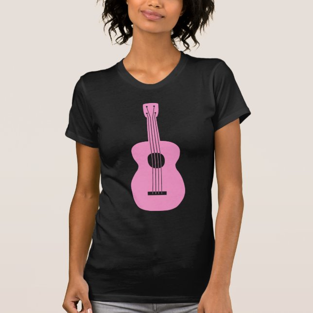 T-shirts Ukulele - rosa (Frente)