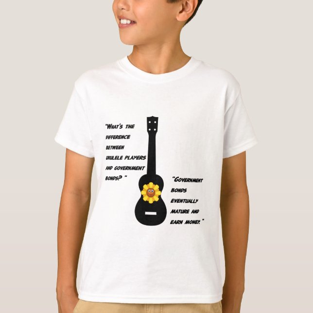 T-shirts Ukuleles e ligações (Frente)
