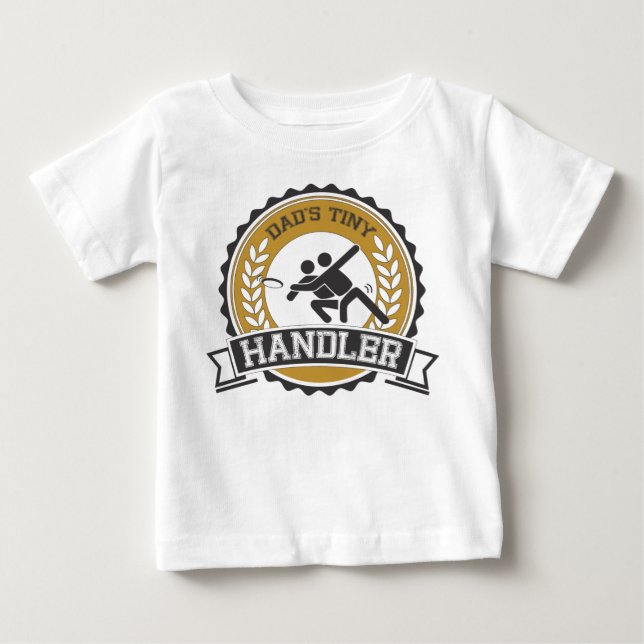 T-shirts Ultimate Frisbee - pequenos manipuladores de Pai (Frente)