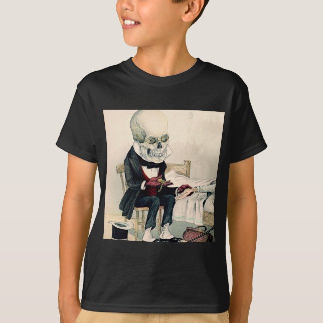 T-shirts Últimos ritos esqueletais (Frente)