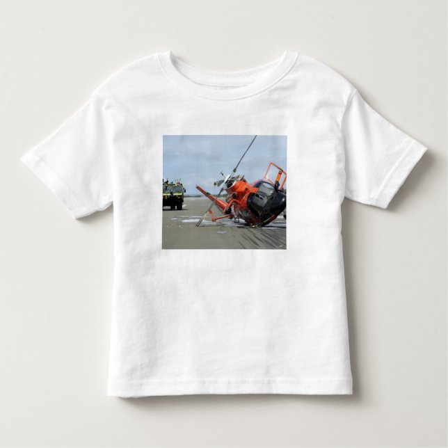 T-shirts Um acidente com helicóptero de golfinho na Guarda  (Frente)