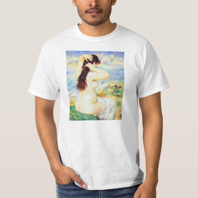 T-shirts Um Bather por Pierre Renoir (Frente)