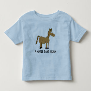 T-shirts Um cavalo diz o Neigh