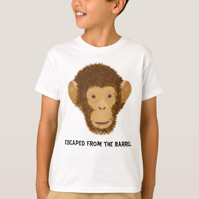 T-shirts Um Cheio de barril de macacos (Frente)