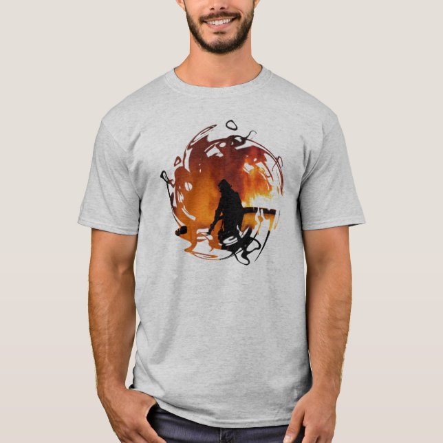 T-shirts Um círculo das chamas (Frente)