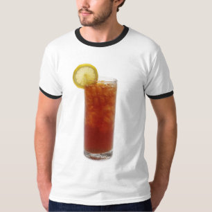 T-shirts Um copo de chá gelado