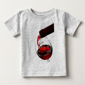 T-shirts Um copo de vinho tinto