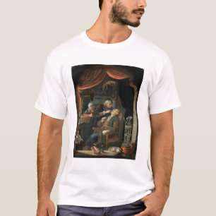 T-shirts Um dentista que examina o dente de um ancião (ól